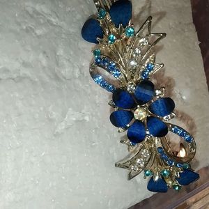 Navy Blue Hair Clip