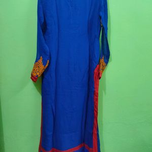 Floweral Work Full Length Kurta