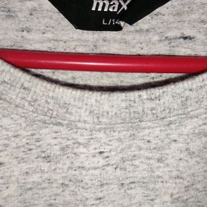 MAX Brand Grey Sweat Shirt For Women
