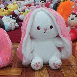 Reversible Strawberry Carrot Rabbit Big Size