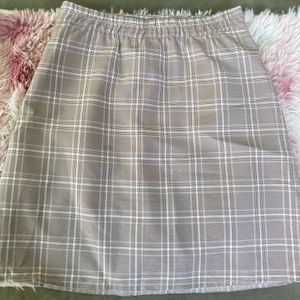 Cute Checked Skirt