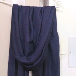 Eid Sale Darkest Navy Blue Plain Stole