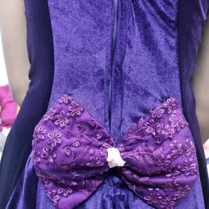 Purple A Line Frock