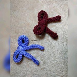 Crochet Bow Clips