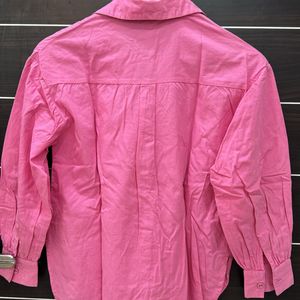 A Rose Pink Coloured Casual Shirt For Daily Wear