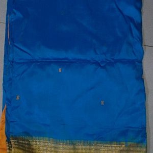 Blue Kathpadar Saree