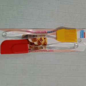 Silicone Oil Brush & Spatula