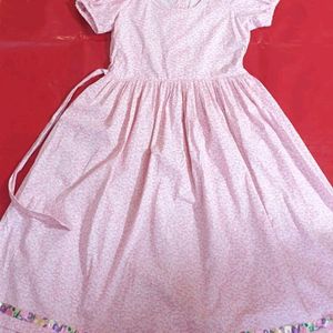 Cottagecore Pink Floral Dress