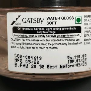 Gatsby Water Gloss Hair Gel