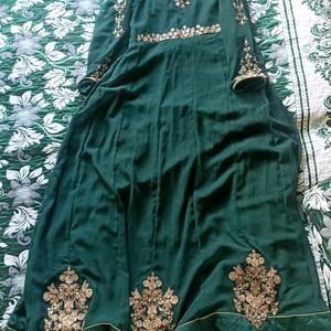 Beautiful Bottle Green Gown