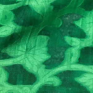 Formal Green Saree For Grabs