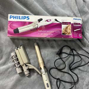 Philips Hair Straightener, Curler, Crimper