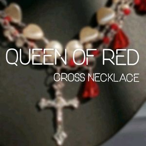 Queen of red cross necklace ･☆。