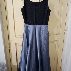 Black Grey Gown