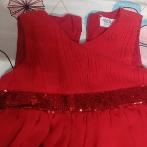 Light Party Wear Dress High-low Frock For Kids