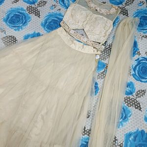 Cream Lehnga Choli Set 💗