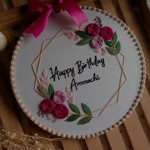 Embroidery Hoop For Birthday