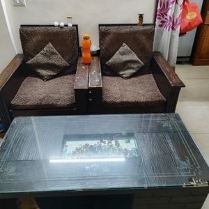 Complete Sofa - Set with Dining/Centre Table