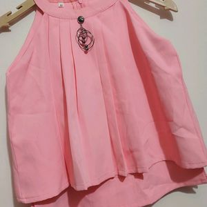 Pink 2 Pcs Set For Baby Girl 10- 12 Year 30 Bust