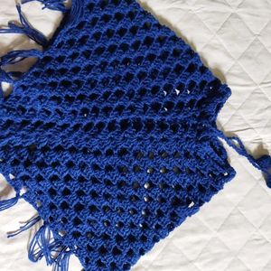 Blue Shiny Poncho