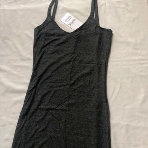 STALK Grey Sporty Midi Dress