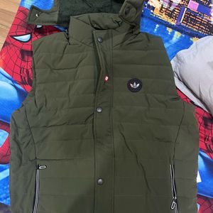 brand new mens sleeveless green jacket