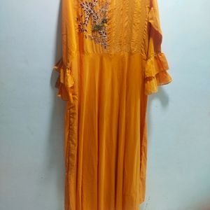 long gown style kurti