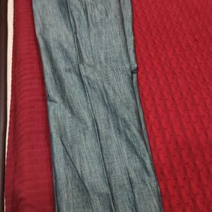 Men Trouser Bluish Grey