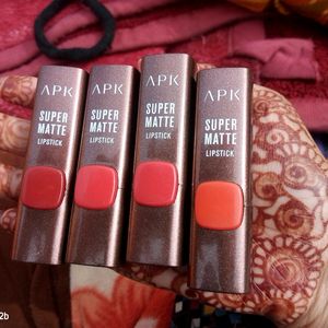 Combo Pack Of 4 Red Orange Colour Lipstick