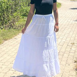 Cotton Long Skirt