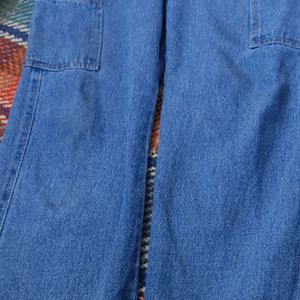 Blue Cargo Jeans For Women