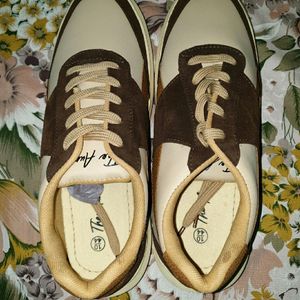 The Aurous Leo Laceup Sneakers - Brown Edition