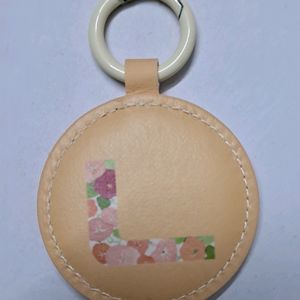 Korean LETTER ㄴ(N) Hanji keyring HOLDER