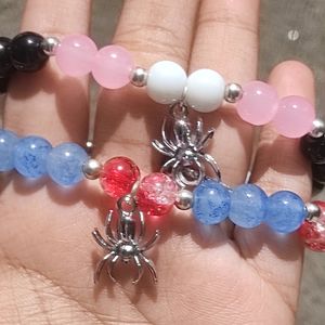 Hello Kitty And Spider Man Bracelets