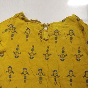 Mustard Colour Kurta