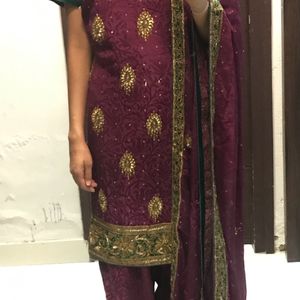 Stylish Festive Suit For Women With Dupatta