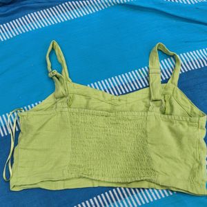 Green Crop Top