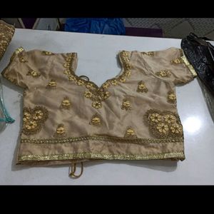 Golden Lehanga Choli