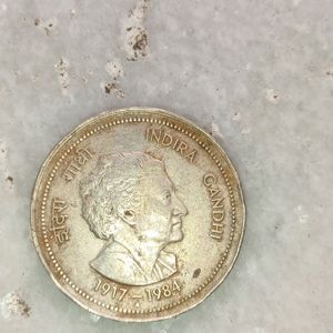 A 5 Ruppee Old Coin