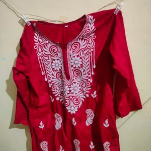 Red Short Kurti