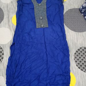 Blue Fitting Kurti