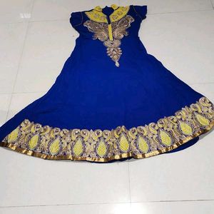 Blue Anarkali Kurti