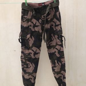 Army Print Cargo Pant Unisex