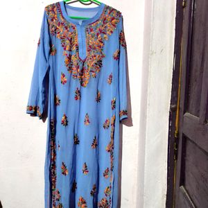 Lavendar Chicken Georgette Kurti