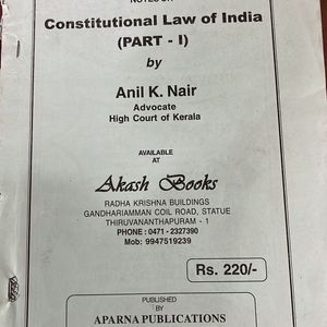 Anil K Nair Constitution Part 1