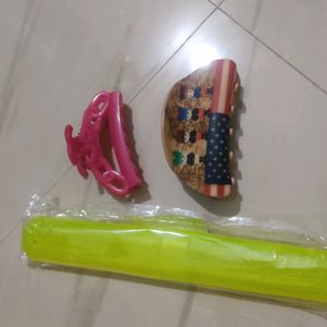 Hair Clips With Brush Box (Combo)