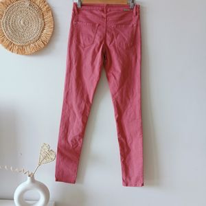 Massimo Dutti Pink Slim Fit Jeans From Italy