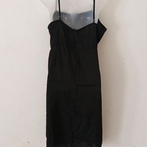 SEXY BLACK MIDI DRESS