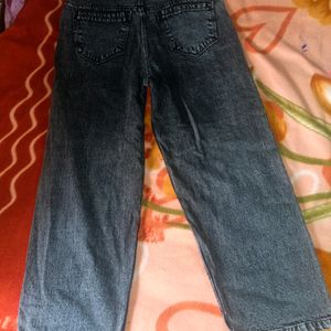 Greyish Black Baggy Jeans