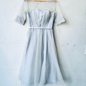 Party Net Yarn O Neck Fairy  Dress